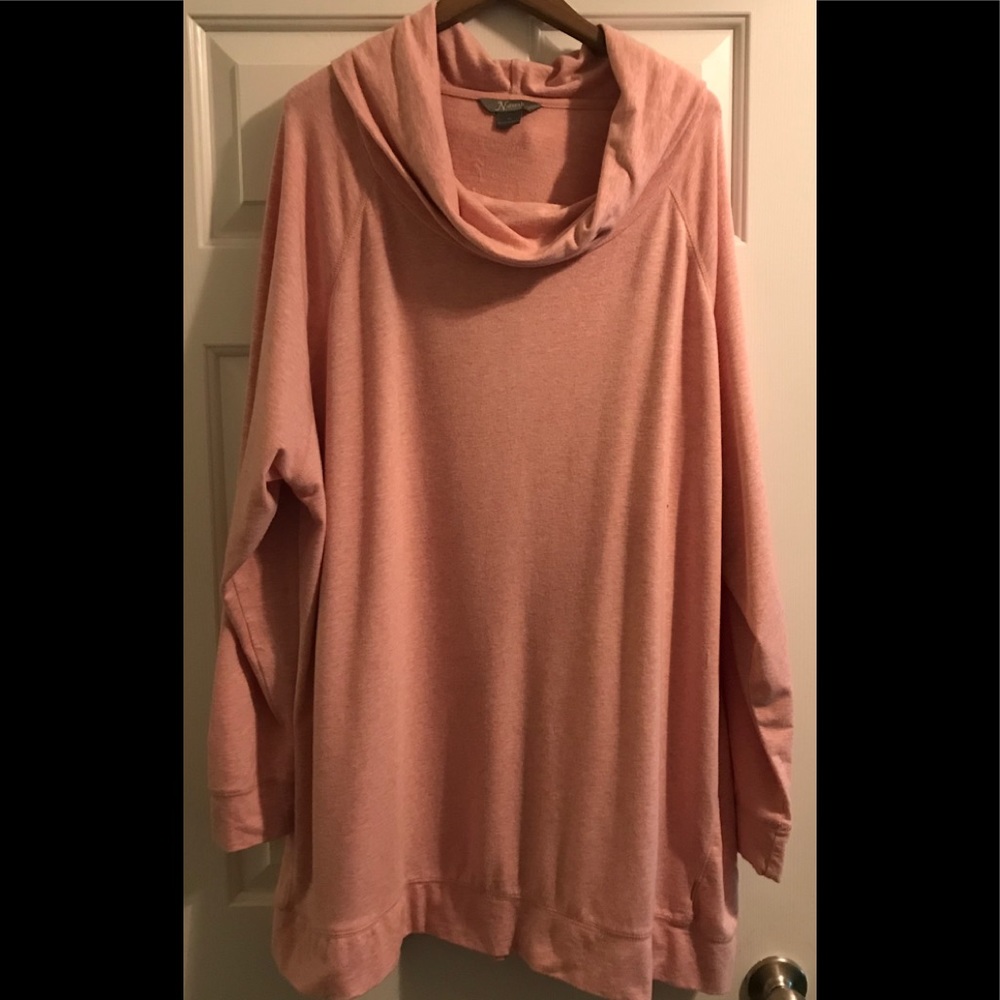 Natural Reflections Terry Cowl Neck Top